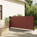 vidaXL Windscherm uittrekbaar 100x300 cm bruin, Verzenden