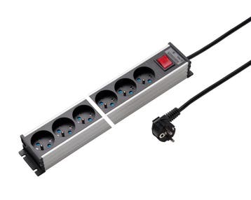 Martin Kaiser 4-Weg stopcontactstrip met shutter schakelaar, Verzenden