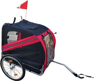 2dekans | BRASQ Hondenfietskar – Rood/Zwart – Tot 40kg –, Ophalen of Verzenden, Nieuw