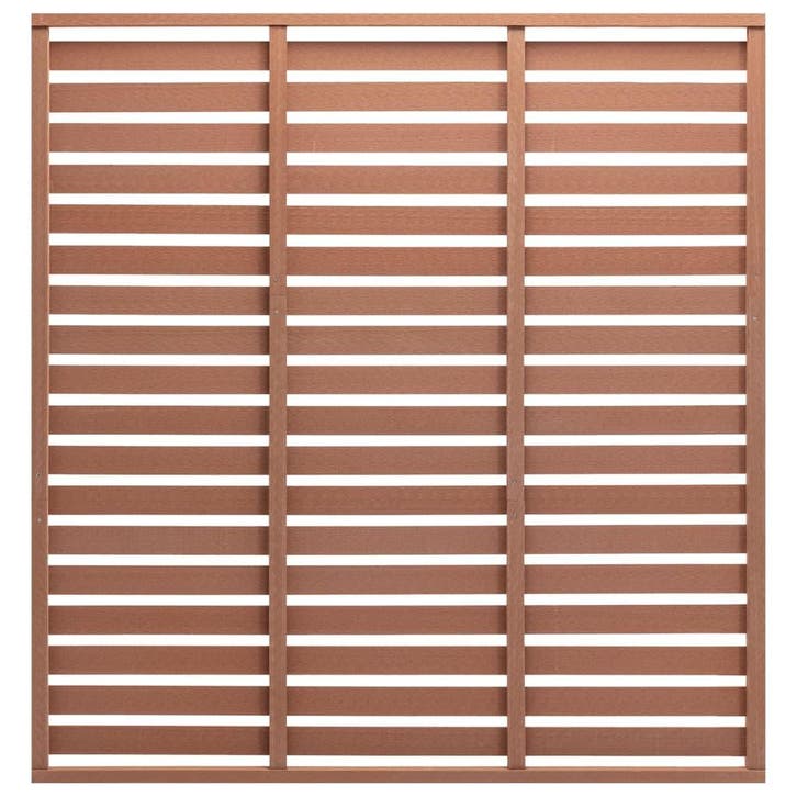 vidaXL Schuttingpaneel 180x180 cm HKC bruin, Jardin & Terrasse, Clôtures de jardin, Envoi
