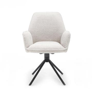 Noah armstoel, bouclé stof met returnfunctie (nieuw, A-keuze, Huis en Inrichting, Stoelen, Nieuw, Stof