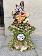 Figurale pendule - Porselein - 1850-1900, Antiek en Kunst