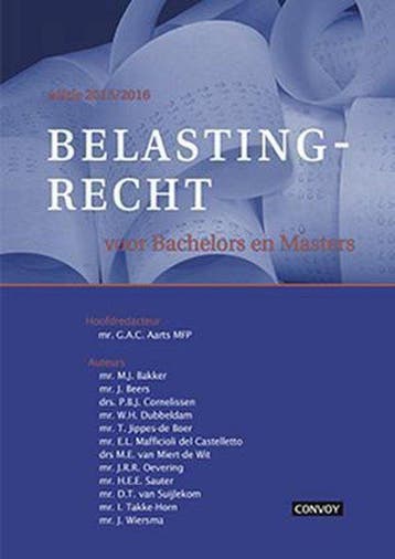 Belastingrecht voor Bachelors en Masters 15/16 Theorieboek, Boeken, Verzenden, Nieuw