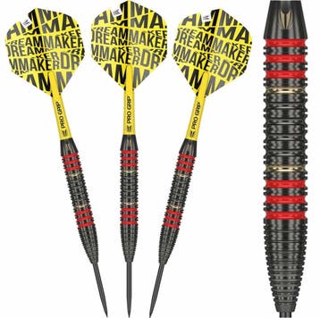Target Darts - Dimitri van den Bergh  Black Brass - 22 gram, Sport en Fitness, Darts, Ophalen of Verzenden, Nieuw, Pijlen