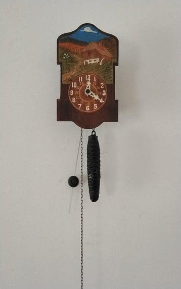 Zwarte Woud wandklok (4) - Hout - 1930-1940 - 4x antieke, Antiek en Kunst