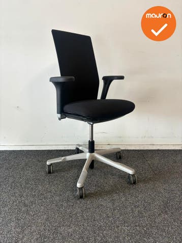 HAG bureaustoel Futu 1200S - Zwarte stoffering - 3D Armlegge, Ophalen of Verzenden, Stoel