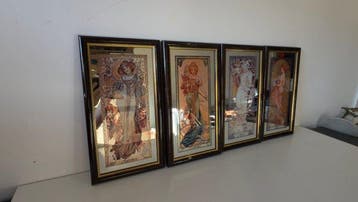Alphons Mucha (1860-1939), after - The four seasons