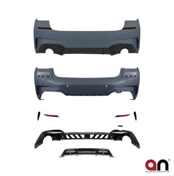 M-Pakket Achterbumper + Performance Diffuser BMW G20 B2583, Nieuw, Achter, BMW, Bumper