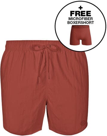 Muchachomalo Solid Zwembroek Rood maat Maat 52/54 (L) Heren, Verzenden