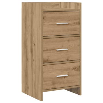 vidaXL Dressoir Artisanaal eiken 40 x 36 x 80 cm Bewerkt, Verzenden