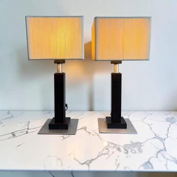 Eglo - Lampe de table (2) - Métal, Aluminium