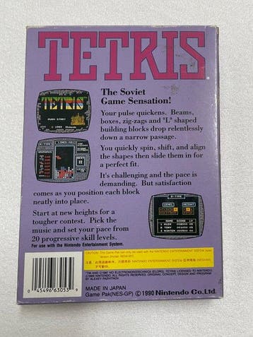 Nintendo - Nintendo Entertainment System (NES) - Tetris —, Nieuw