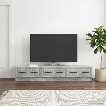 vidaXL TV Kast 147 x 34,5 x 27 cm Betongrijs Bewerkt hout, Verzenden