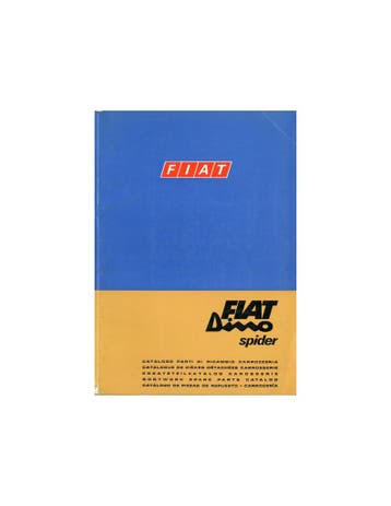 1968 FIAT DINO SPIDER CARROSSERIE ONDERDELENHANDBOEK