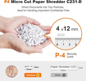 Bonsaii C231-D 100 vellen | Retour deal -41% | Sla toe!, Verzenden, Nieuw zonder verpakking, Papiervernietiger