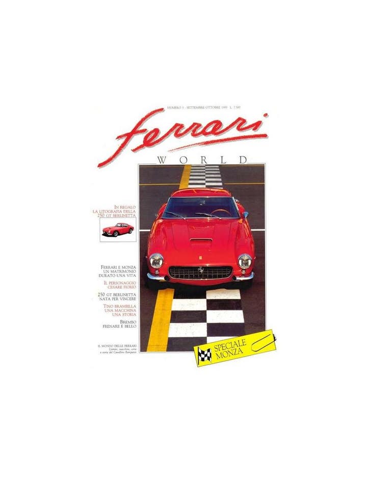 1989 FERRARI WORLD MAGAZIN 3 ITALIAANS, Boeken, Auto's | Folders en Tijdschriften
