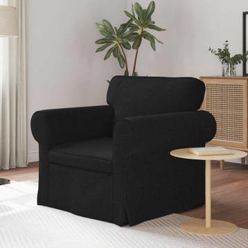 vidaXL bank / zetel Zwart 95 x 82 x 80 cm Stof, Verzenden