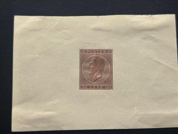 België 1865/1895 - Leopold I in Profiel - 30c Brun/Rouge -, Gestempeld
