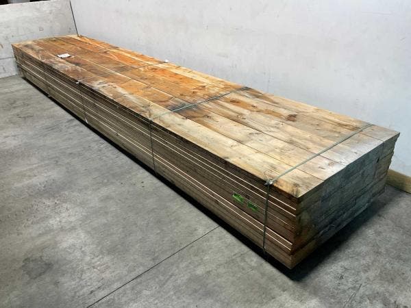 Veiling - 10x Vuren plank geschaafd - 600x23,5x3,8cm, Bricolage & Construction, Bois & Planches