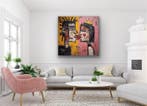 Eric Brumette - KISS ME LIKE BASQUIAT 50- Toile L, Antiek en Kunst