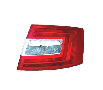 FEUX ARRIÈRE DROIT POUR SKODA OCTAVIA 4P 13-17 BLANC ROUGE, Verzenden