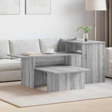 vidaXL Wandtafel Grijs Sonoma 91,5 x 35 x 38,5 cm Bewerkt, Verzenden