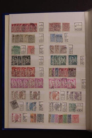 België 1870/1999 - Verzameling in 2 albums - bijzondere, Postzegels en Munten, Gestempeld