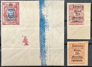 Rusland-Litouwen 1919 - Zeer gewilde postzegels - Grodno