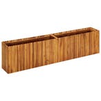 vidaXL Plantenbak verhoogd 200x30x50 cm massief acaciahout, Verzenden, Nieuw
