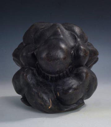 Balinese volkskunst • Handgesneden sculptuur van een Orang