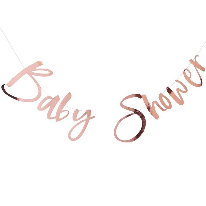 Rose Gouden Slinger Baby Shower 1,5m, Hobby en Vrije tijd, Feestartikelen, Nieuw, Verzenden
