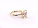 Ring - 14 karaat Geel goud - 3.29ct. tw. Diamant (Lab-grown)
