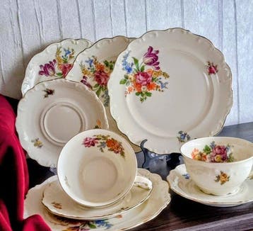 Schumann - Service à thé et café (37) - Porcelaine - 12