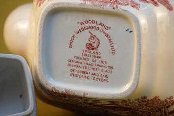 Enoch Wedgwood, decor «Woodland» - Service à thé et café