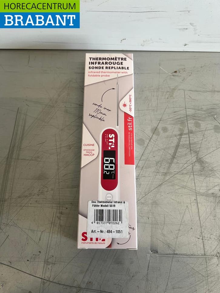 Duo Thermometer Infrarood &amp; Sonde Horeca, Zakelijke goederen, Horeca | Keukenapparatuur, Ophalen of Verzenden
