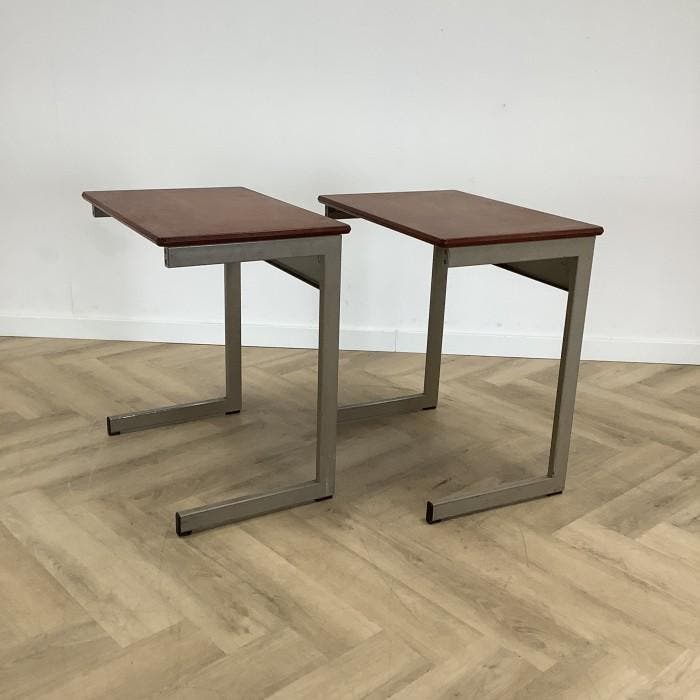 Complete set van 8 stuks schooltafels (hxbxd) 76x70x50 cm,, Maison & Meubles, Pièces pour table