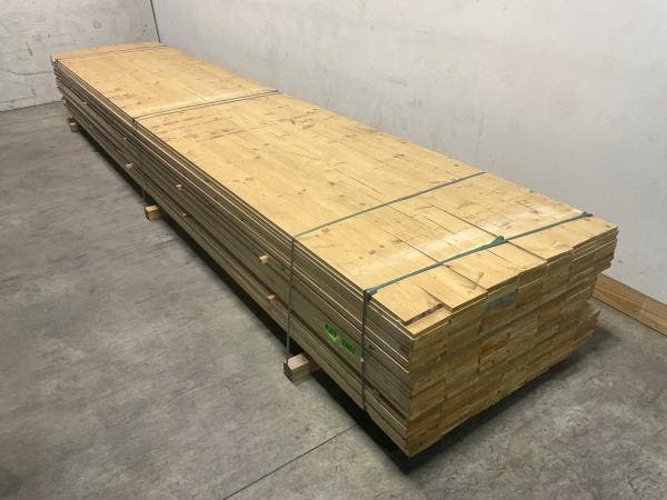 Veiling - 50x Vuren plank geschaafd 510x14,5x2cm, Doe-het-zelf en Bouw, Hout en Planken, Nieuw