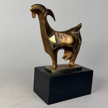 Robert Dyrcz - GOAT- bronze - GREATEST OF ALL TIME, Antiek en Kunst