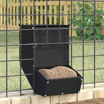 vidaXL Konijnenvoerbak Zwart 17,5 x 26 x 28,5 cm 1,5 kg, Verzenden, Nieuw