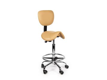 Zadelkruk Rugleuning Beige - Standaard + Voetsteun