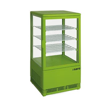 SARO Mini-koelvitrine 70 liter - SC 70 groen, Verzenden