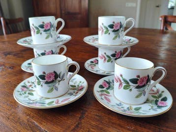 Wedgwood - Service à café (6) - Porcelaine à la cendre dos, Antiek en Kunst