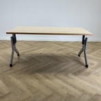 Kembo verstelbaar bureau 160x80 cm, ahorn - grijs, In hoogte verstelbaar, Gebruikt