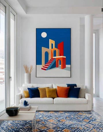 Nelson F. León - Arcos en Azul Profundo XL