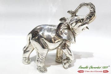 Vinti lastra argento - sculptuur, Elephantidae - 12.5 cm -