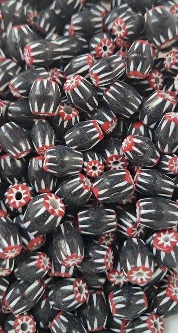 Perle (50) - Ghana - Perle rosette 50 pièces.