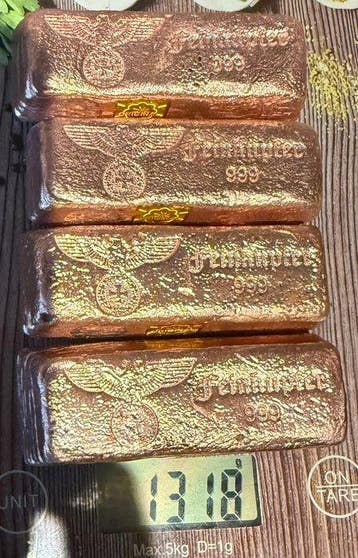 1318 Gramm - Koper - Edelmetalle Deutschland - Verzegeld met