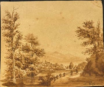 Luigi Bisi (1814-1886) - Paesaggio