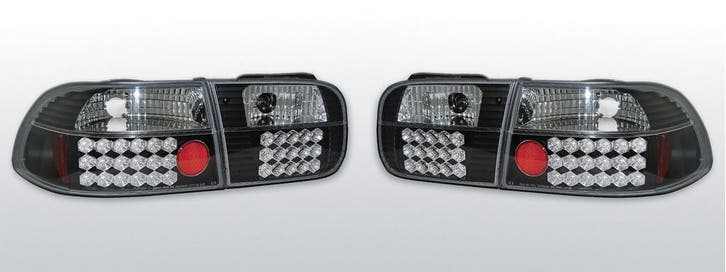 Achterlichten  geschikt voor Honda Civic 92-95 3D  LED zwart, Autos : Pièces & Accessoires, Éclairage, Envoi