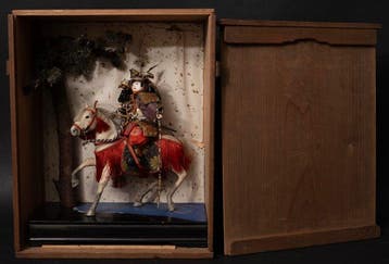 Musha ningy () — a traditional warrior doll on a horse